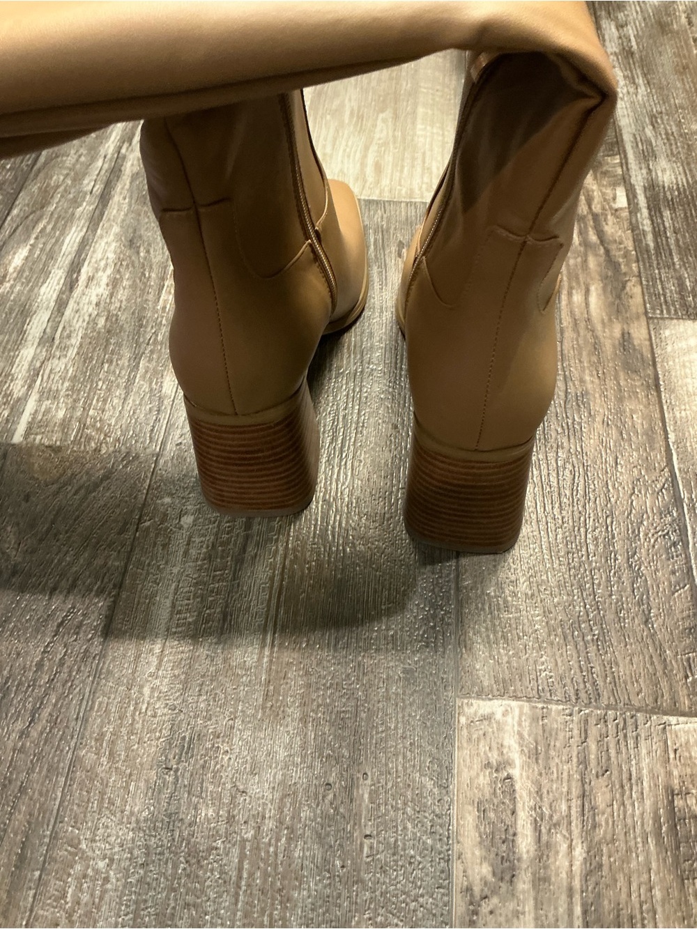Billini Tan Over-the-Knee Block Heel Boots Size 7 - Picture 14 of 16